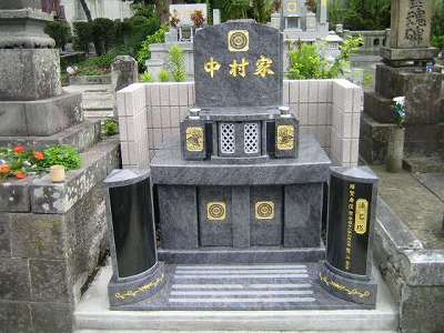集落墓地　インド産御影石