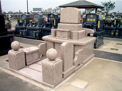 民間霊園　中国産御影石
