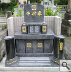 集落墓地　インド産御影石
